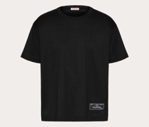 Valentino T-SHIRT aus BAUMWOLLE mit MAISON -ETIKETT Mann