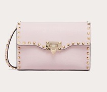 Valentino Garavani KLEINE CROSSBODY BAG ROCKSTUD aus gekörntem KALBSLEDER Frau  UNI