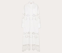 Valentino LANGES  BRODERIE INFINIE FLOWER KLEID Frau