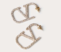 Valentino Garavani „VLOGO SIGNATURE“ OHRRINGE aus METALL mit SWAROVSKI®-KRISTALLEN Frau  UNI