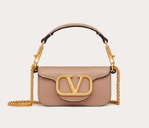 Valentino Garavani LOCÒ MICRO TASCHE aus KALBSLEDER mit KETTE Frau  UNI