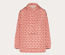 Valentino ANORAK aus SEIDENFAILLE mit DURCHGEHENDEM TOILE ICONOGRAPHE-AUFDRUCK Mann