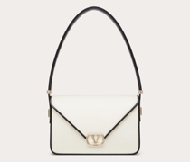 Valentino Garavani SCHULTERTASCHE in KUVERTFORM aus ZWEIFARBIGEM, WEICHEM KALBSLEDER Frau  UNI