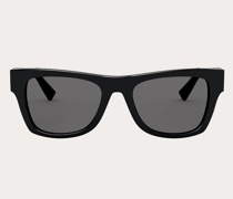 VALENTINO Rechteckige Sonnenbrille aus Acetat mit Vlogo