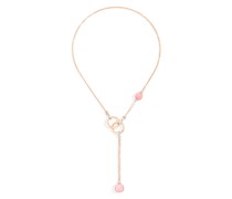Rosenquarz Lariat-Kette Nudo