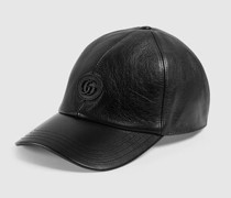 Baseballkappe Aus Leder Mit Doppel G