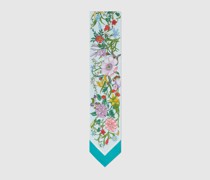 Halsschleife Aus Seide Mit Blumen-Print