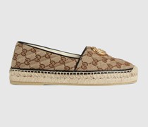 Damen-Espadrille Aus GG Canvas Mit Matelassé