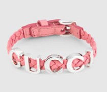 Armband Aus Leder Mit „GUCCI"