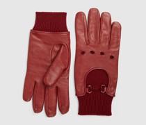 Handschuhe Aus Leder Mit Horsebit