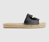 Herrenpantolette Mit GG Cut-out-Detail