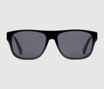 Sonnenbrille Mit Rechteckigem Rahmen Aus Acetat