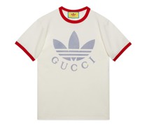 adidas x Gucci T-Shirt aus Baumwolljersey
