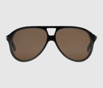 Sonnenbrille Mit Rahmen Im Pilotenstil