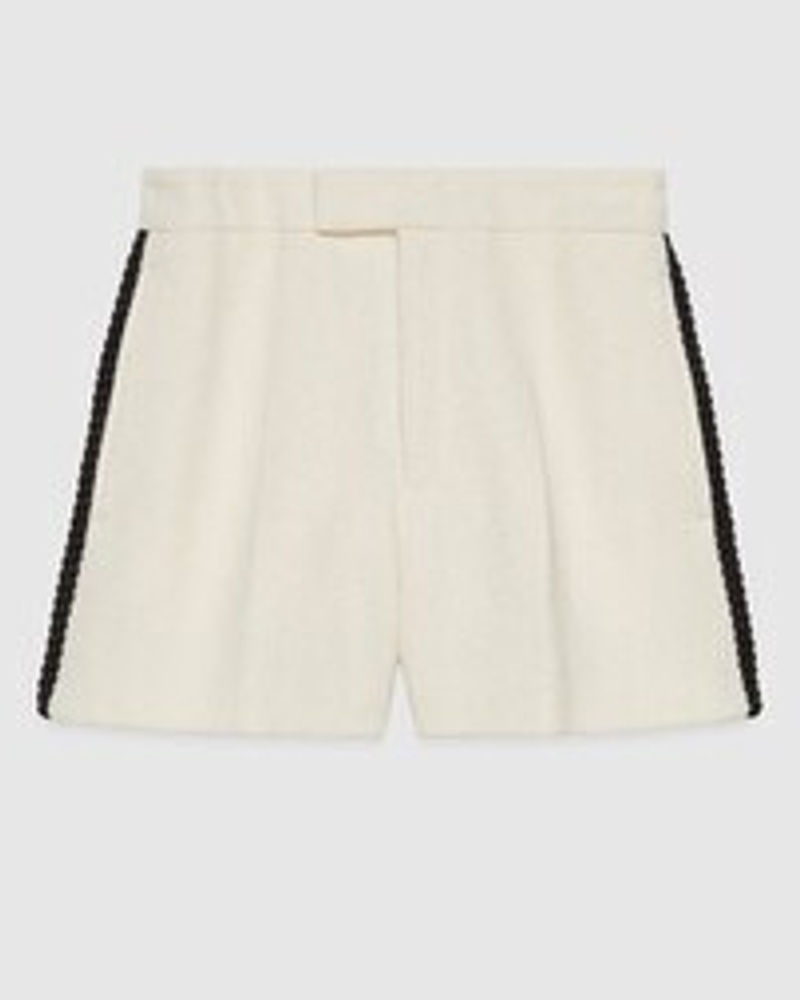 Gucci Damen Shorts Aus Wolltweed Gucci Damen Shorts Aus Wolltweed