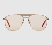 Sonnenbrille Mit Rahmen Im Navigator-Stil