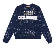 Sweatshirt aus Baumwolljersey mit „Gucci Cosmogonie“
