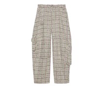 Cargohose aus Tweed