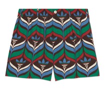 adidas x Gucci Shorts mit Trefoil-Print