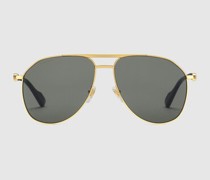 Sonnenbrille Mit Rahmen Im Pilotenstil