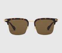Rechteckige Sonnenbrille