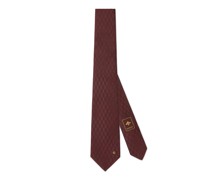 Krawatte aus Seidenjacquard mit geometrischem Muster