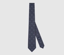 Krawatte Aus Seide Mit Rundem GG Logo