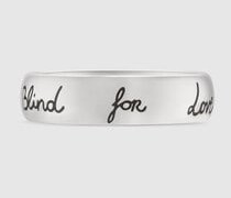 „Blind For Love" Ring Aus Silber