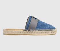 Herrenpantolette Im Espadrille-Stil Mit GG