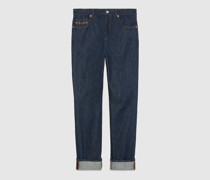 Jeans Aus Denim Mit Horsebit