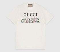 T-Shirt Aus Baumwolljersey Mit Logo-Hasen-Print