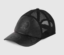 Baseballkappe Aus Leder Mit Jumbo GG