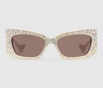 Sonnenbrille Mit Geometrischem Rahmen