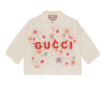 Gucci Lovelight Poloshirt aus Baumwolle mit Print