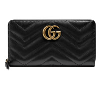 Brieftasche mit Rundumreißverschluss GG Marmont