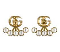 Ohrringe mit Doppel G und Perlen