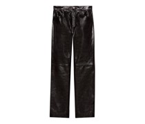 Hose aus weichem, glänzendem Leder