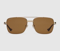 Sonnenbrille Mit Eckigem Rahmen