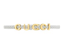 Halskette aus Leder mit „Gucci“-Detail