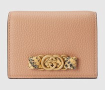 Brieftasche Mit Schleife Aus Pythonleder Mit GG