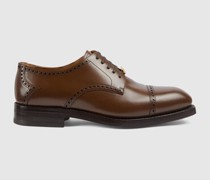 Herrenschnürschuh Mit Brogue-Details