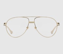 Sonnenbrille Mit Rahmen Im Navigator-Stil