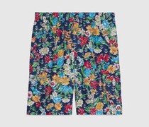Badeshorts Mit Blumen-Print
