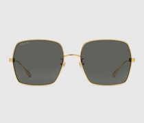 Sonnenbrille Mit Eckigem Rahmen