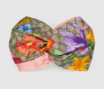 Haarband Aus Seide Mit GG Blumen-Print
