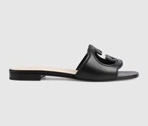 Damenpantolette Mit GG Cut-out-Detail