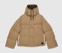 Puffer-Jacke Aus GG Baumwollcanvas