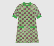 Kleid Aus Wolle Mit GG Und Hahnentrittmuster