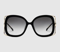Rechteckige Sonnenbrille Mit Horsebit