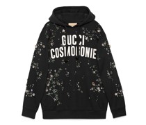 Kapuzenpullover mit Sternbild-Stickerei
